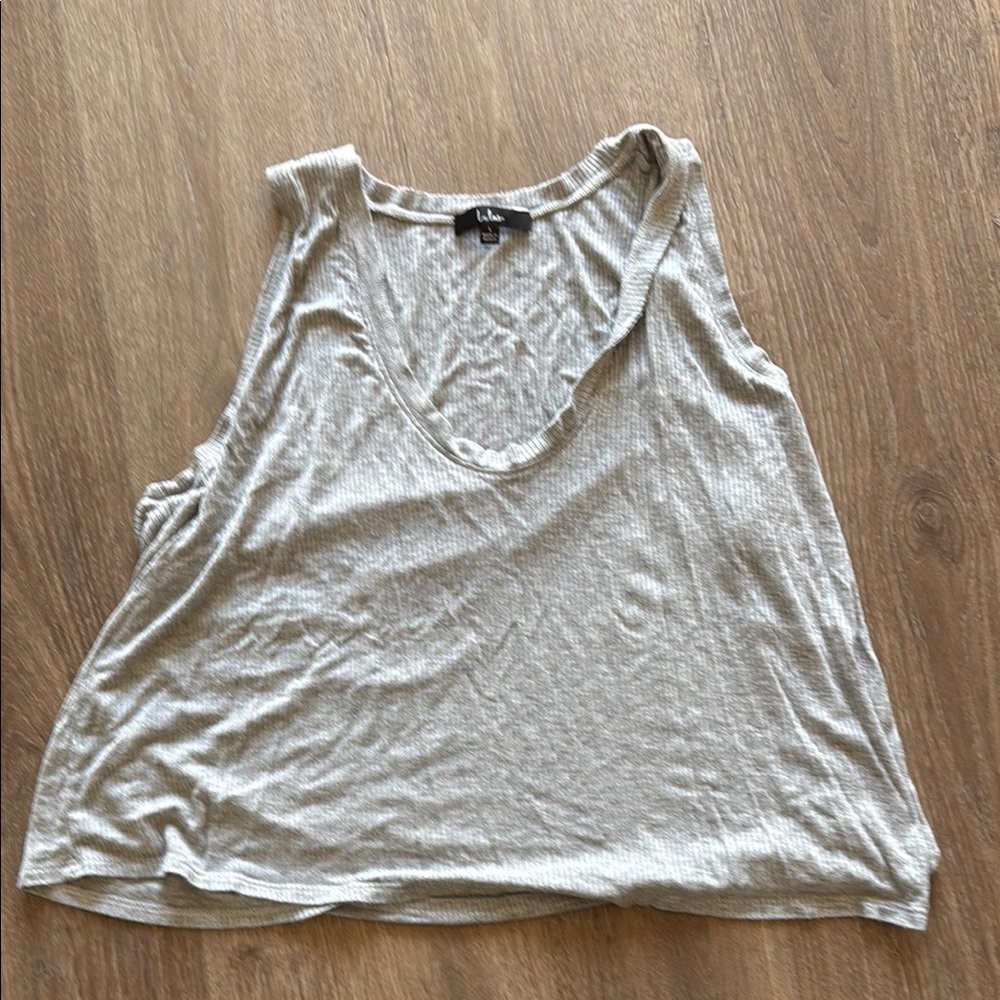 Gray Sleeveless Top
